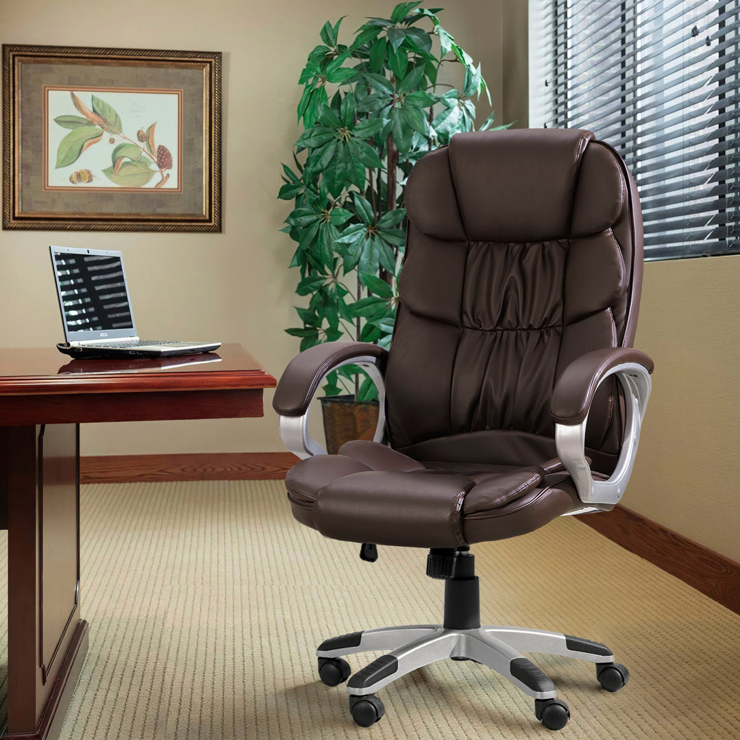 Enosburg Executive Chair Orren Ellis Color: Brown