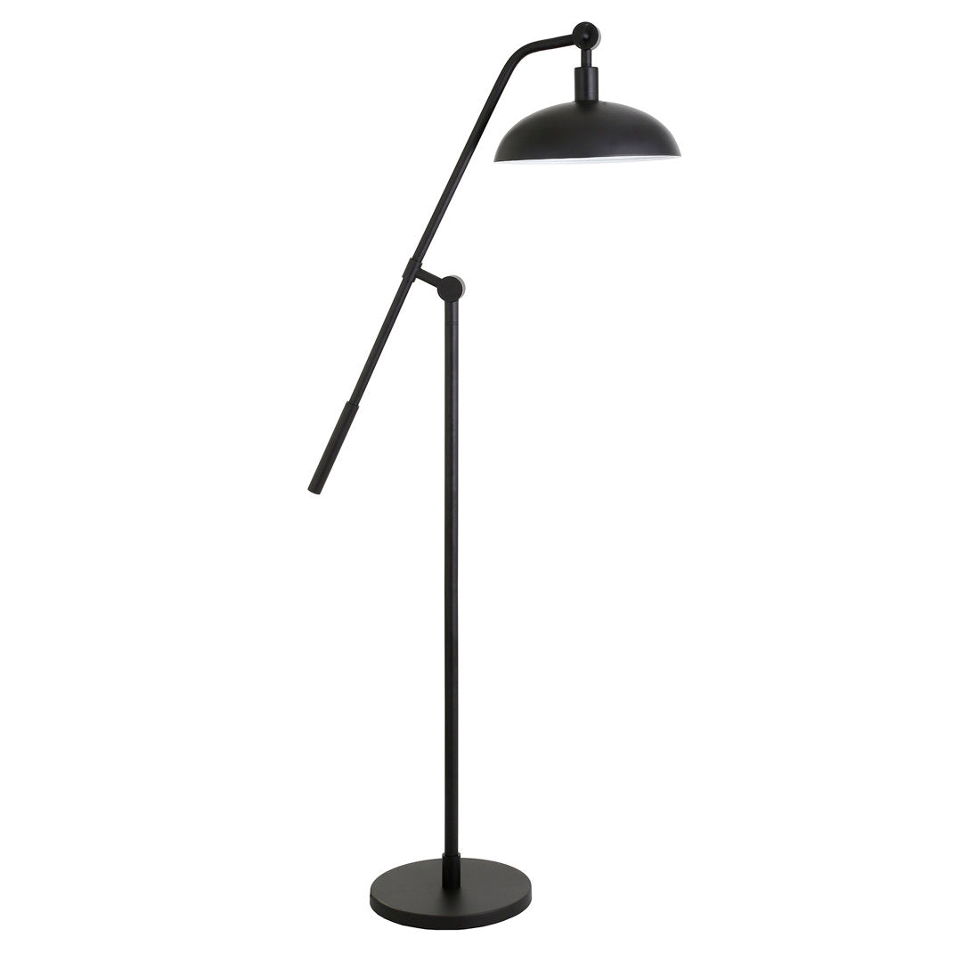 Devon 62" Task/Reading Floor Lamp Ivy Bronx Base Finish: Blackened Bronze