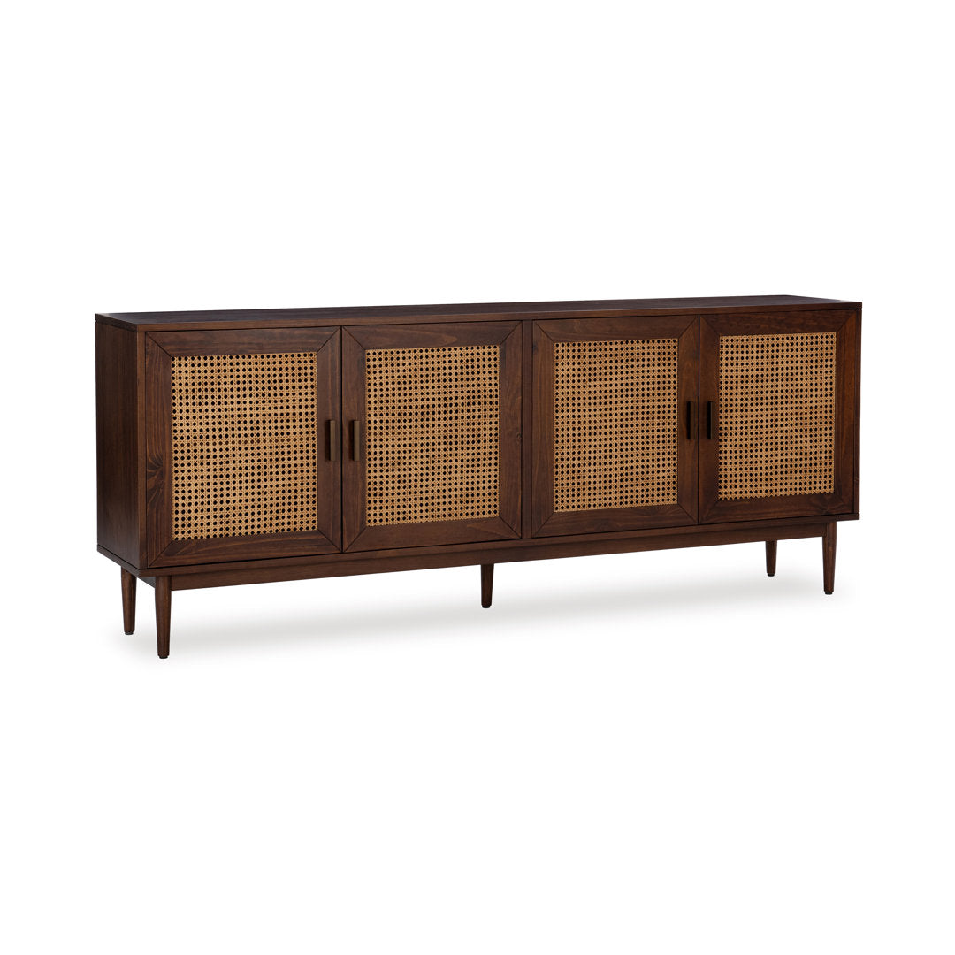 Genie Solid Wood 4 - Door Sideboard Joss & Main Color: Walnut