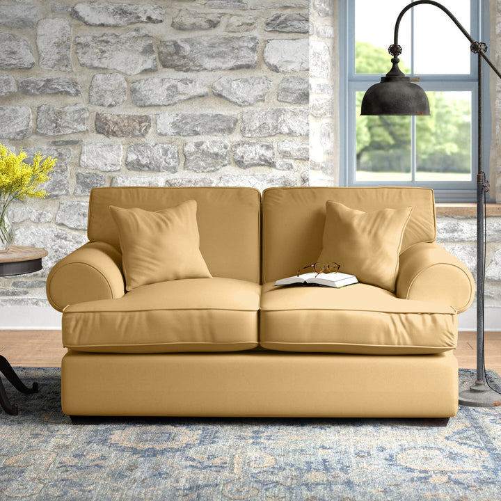 67" Recessed Arm Loveseat Birch Lane™ Fabric: Bayou Sunshine Canvas