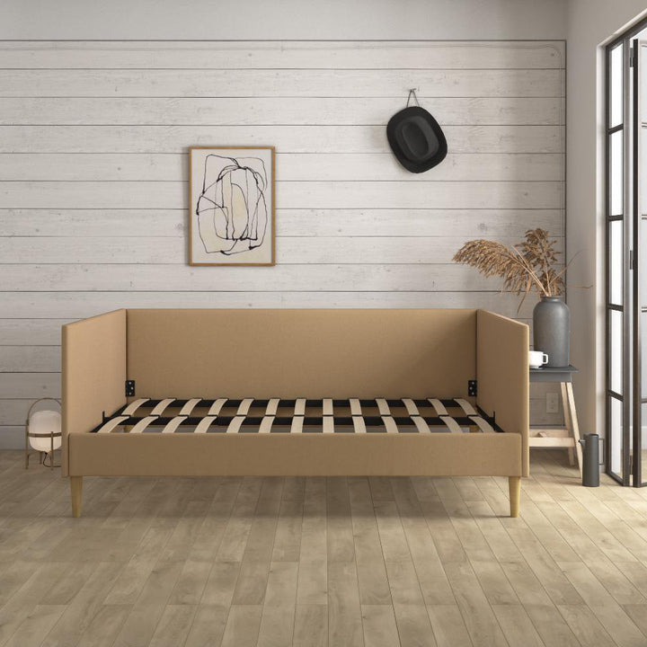Chadlee Daybed Mercer41 Color: Tan Linen Size: Full