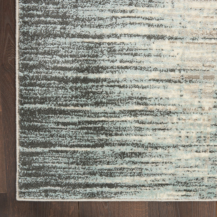 Kylan Abstract Teal/Gray/Beige Area Rug Steelside™ Rug Size: Rectangle 5'3" x 7'3"