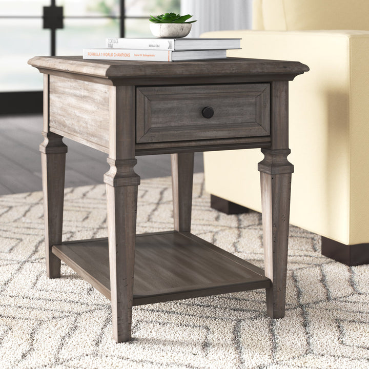 Dube End Table with Storage Laurel Foundry Modern Farmhouse®