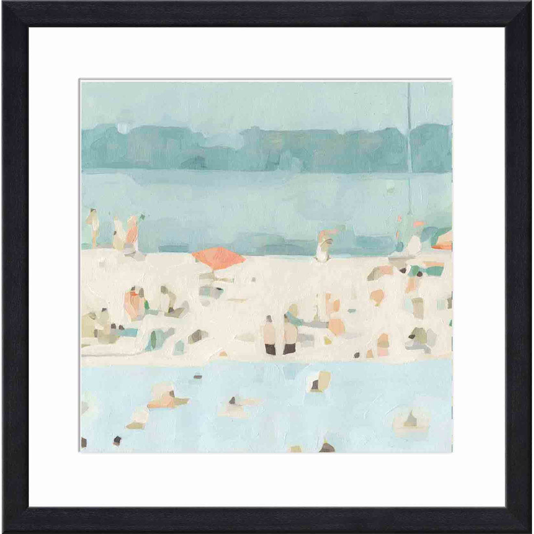 Sea Glass Sandbar II by Emma Scarvey - Picture Frame Painting Joss & Main Frame Color: Natural Size: 12"H x 8"W