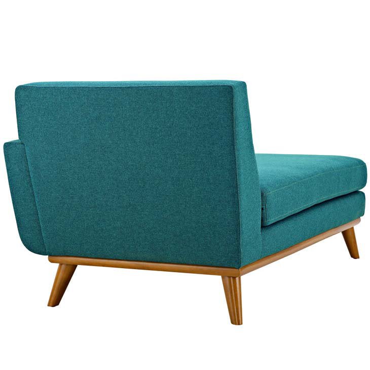 Modway Engage Chaise Modway Upholstery Color: Teal Plainweave Orientation: Right Hand Facing