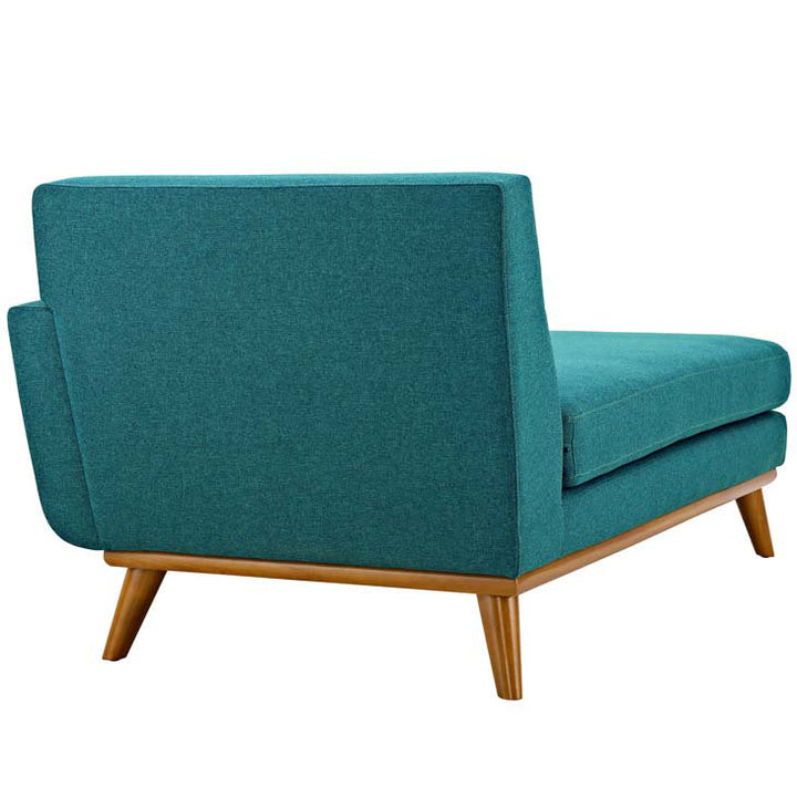 Modway Engage Chaise Modway Upholstery Color: Teal Plainweave Orientation: Right Hand Facing
