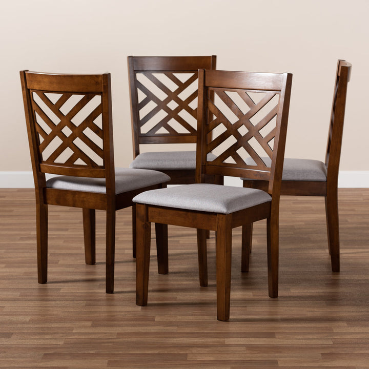 Brotanella Modern and Contemporary Upholstered Wood Dining Chair (Set of 4) Red Barrel Studio®