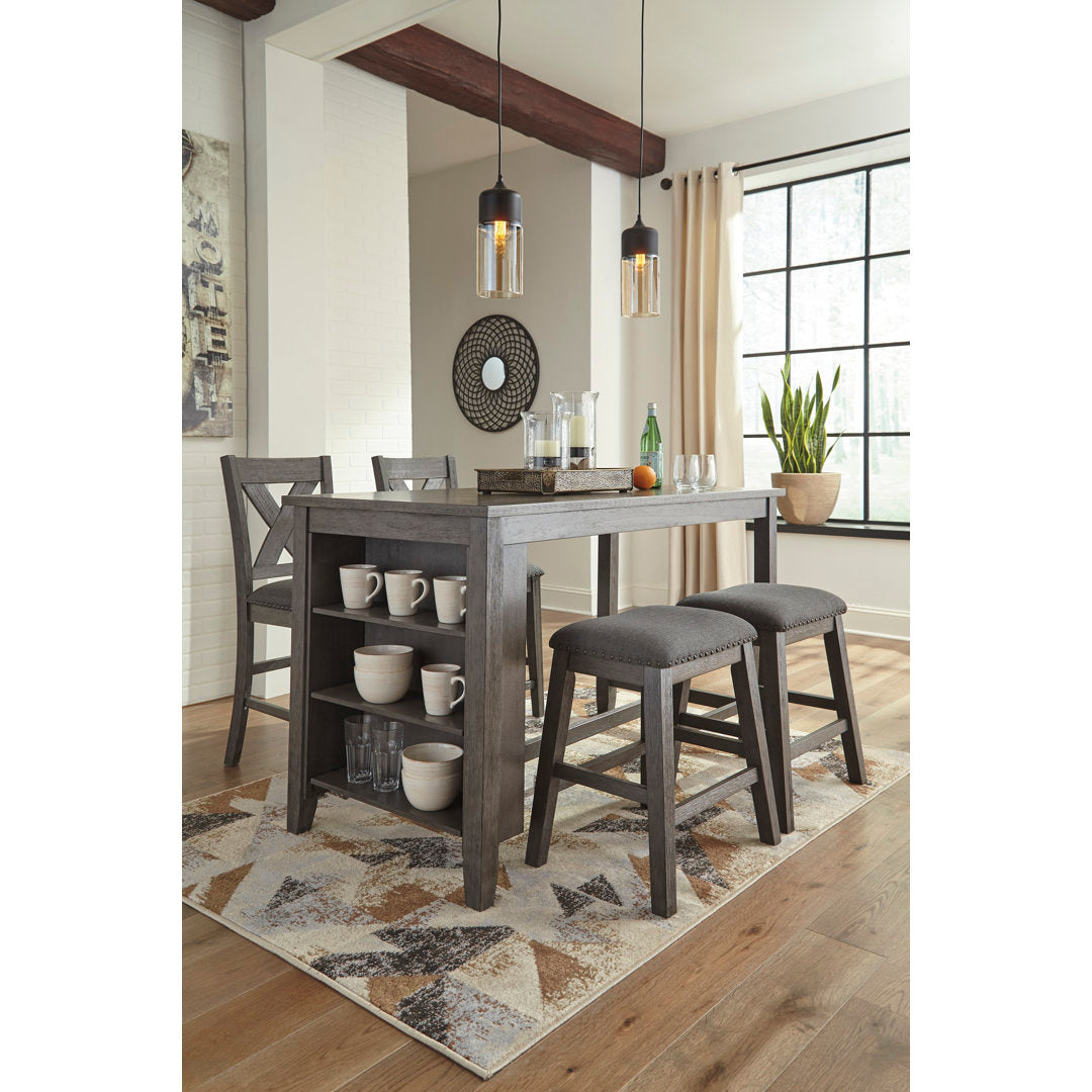 Heng Counter Height 60" Dining Table Gracie Oaks