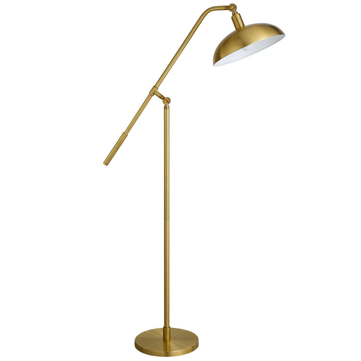 Devon 62" Task/Reading Floor Lamp Ivy Bronx Base Finish: Brushed Brass