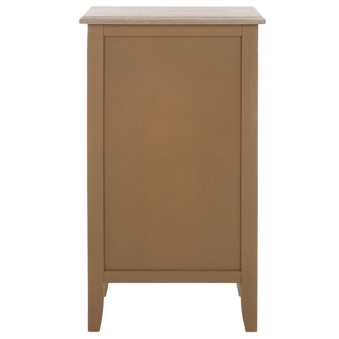 Santa Cruz End Table with Storage Breakwater Bay Color: White Washed