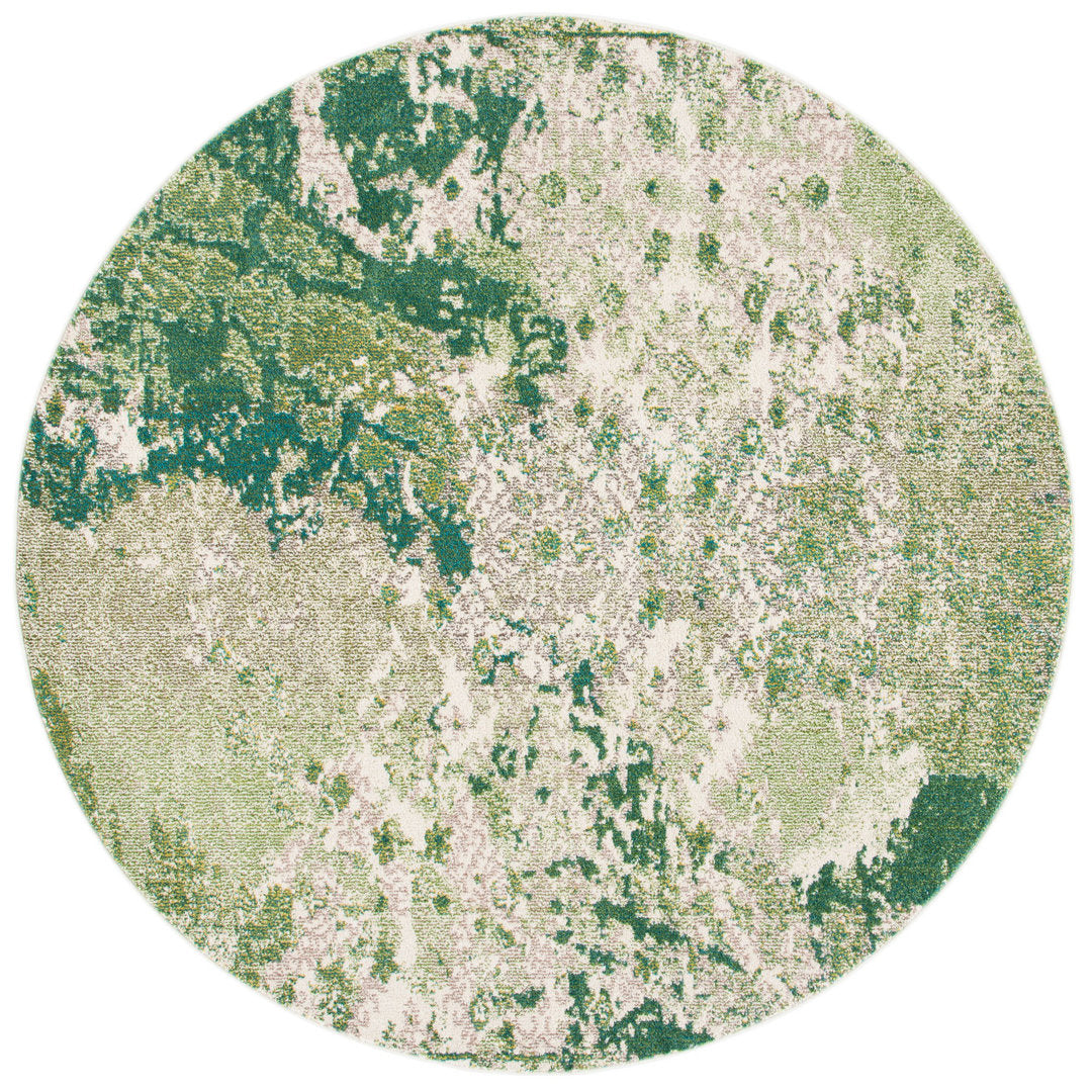 Hester Street Performance Abstract Rug 17 Stories Rug Size: Round 3'