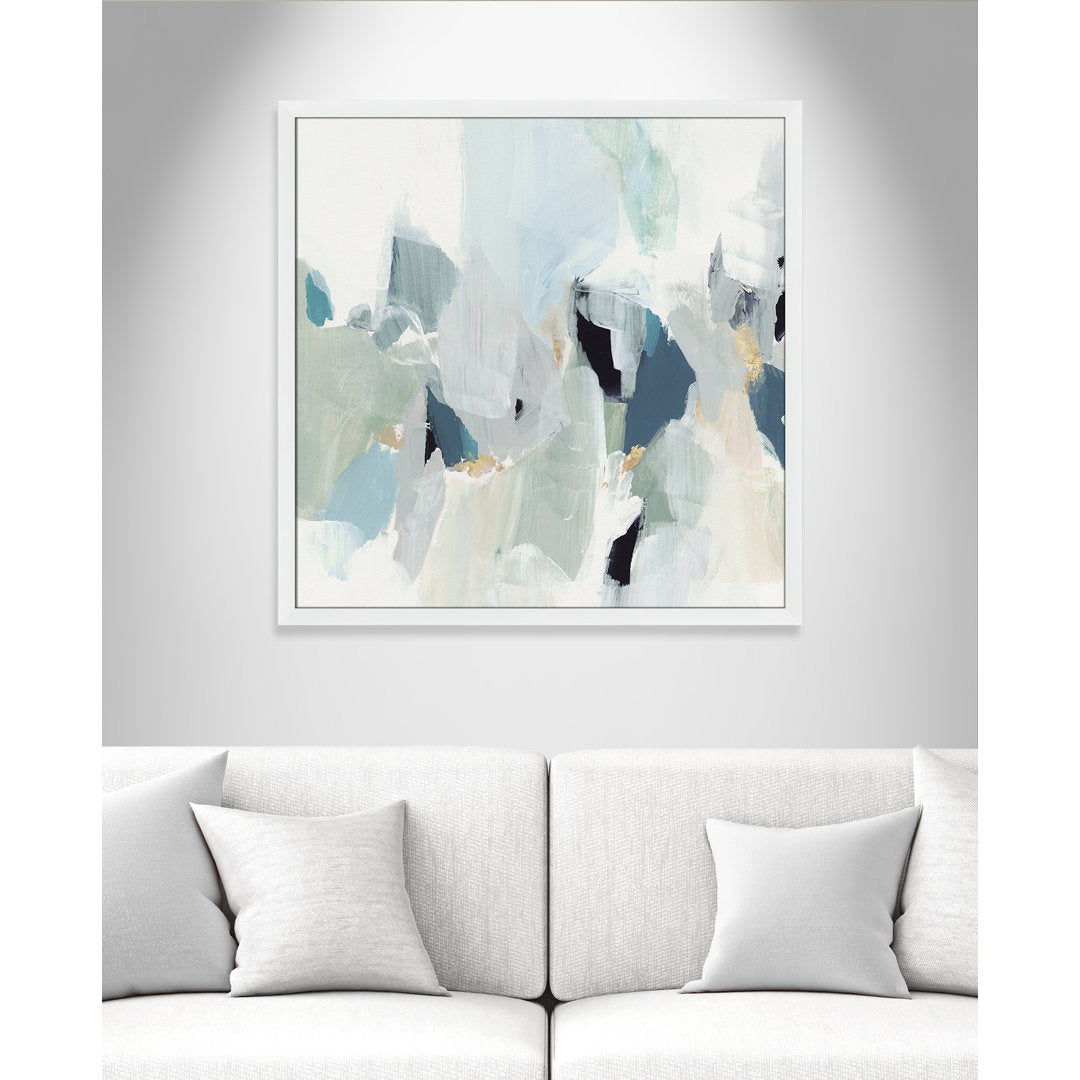 Little Talks II by Isabelle Z - Picture Frame Print on Canvas Casa Fine Arts Size: 37" H x 37" W x 0.75" D Format: Satin White Picture Framed Paper