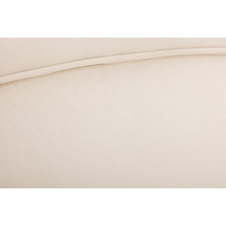 Aloisa 28.7" Wide Velvet Swivel Barrel Chair Etta Avenue™ Body Fabric: Cream Velvet