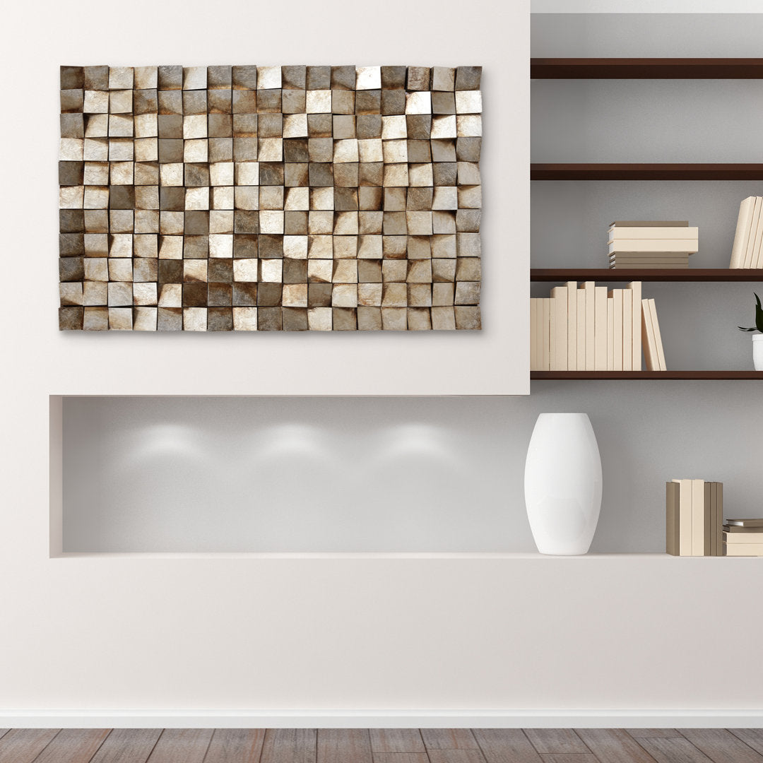 Textured 1 by Primo - Unframed Blocks on Wood Red Barrel Studio®