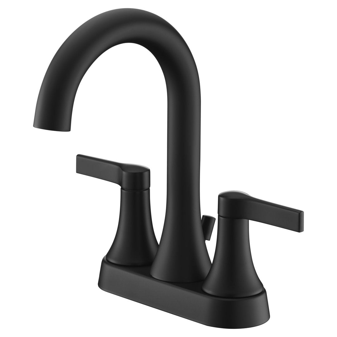Davvid Two-Handle Centerset Bathroom Faucet with Drain Assembly Wrought Studio™ Finish: Oil Rubbed Bronze