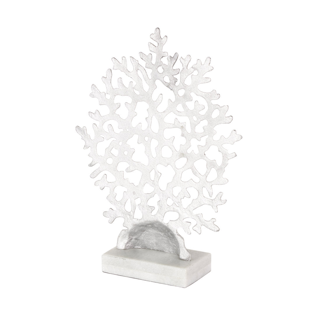 Sizer Aluminum Coral Marble Base Sculpture Highland Dunes