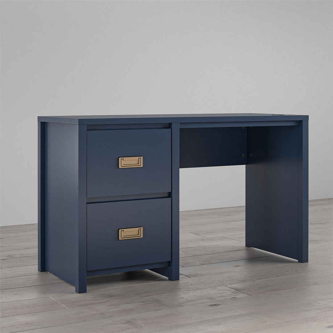 Monarch Hill Haven Kids 47.48" W Writing Desk Little Seeds Color: Navy