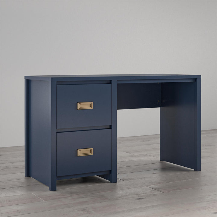 Monarch Hill Haven Kids 47.48" W Writing Desk Little Seeds Color: Navy