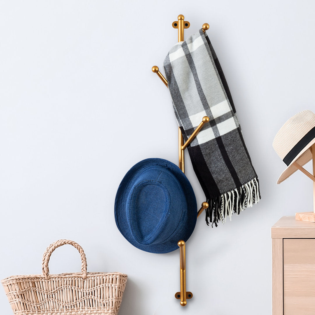 Cerstin Metal 6 - Hook Wall Mounted Coat Rack Mercer41