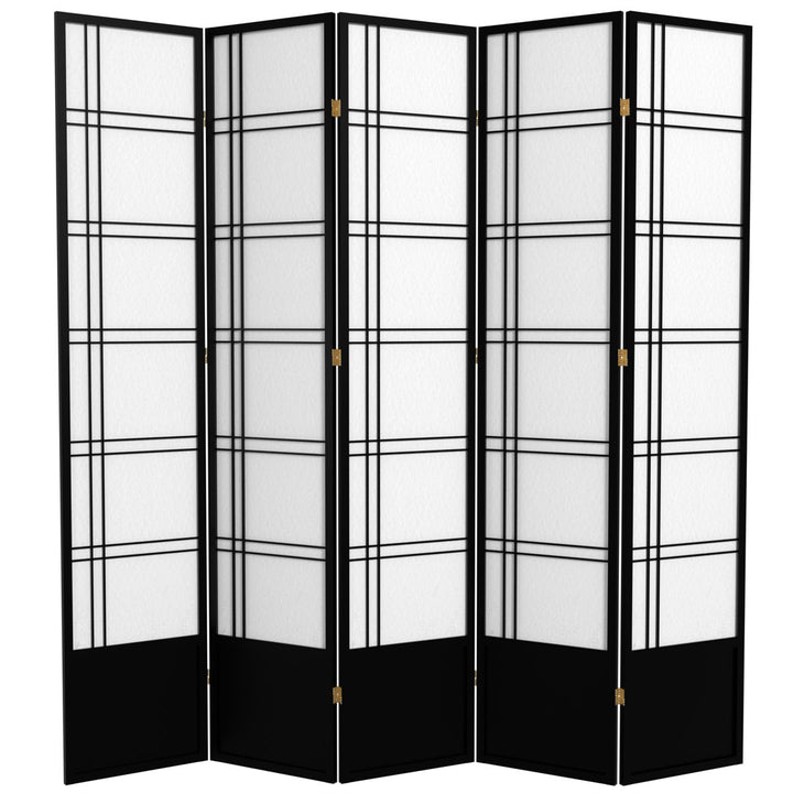 Keitez Folding Room Divider Winston Porter Color: Black Number of Panels: 5 Panels