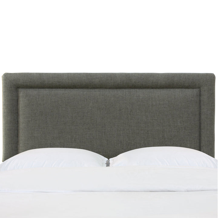 Rowberrow Upholstered Panel Headboard Mercury Row® Size: Full Upholstery: Zuma Charcoal Textured Linen