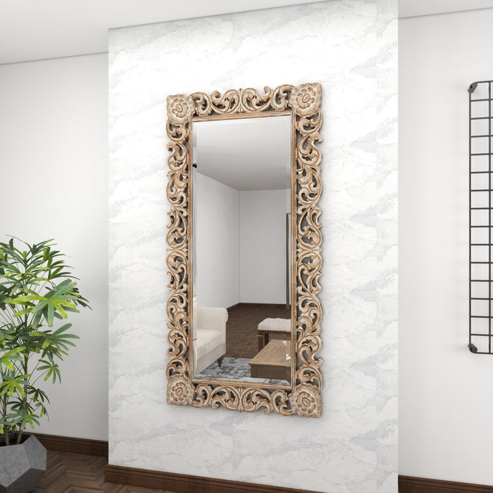 Talleyville Mango Wood Traditional Full Length Mirror One Allium Way®