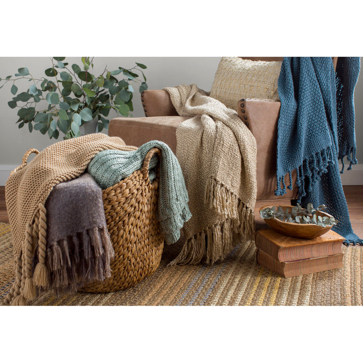 Duien Cotton Throw Birch Lane™ Color: Blue