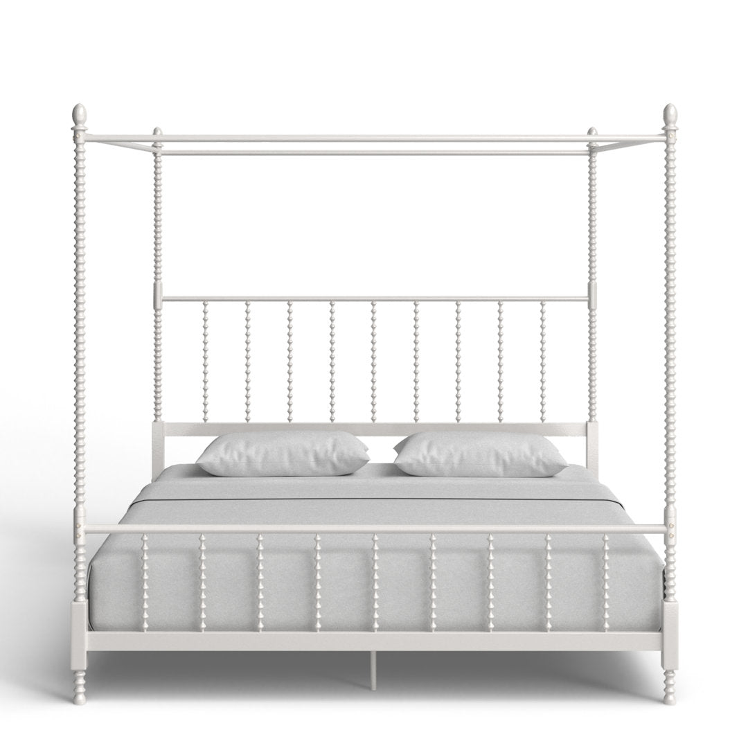 Frankie Low Profile Canopy Bed Kelly Clarkson Home Color: White Size: King