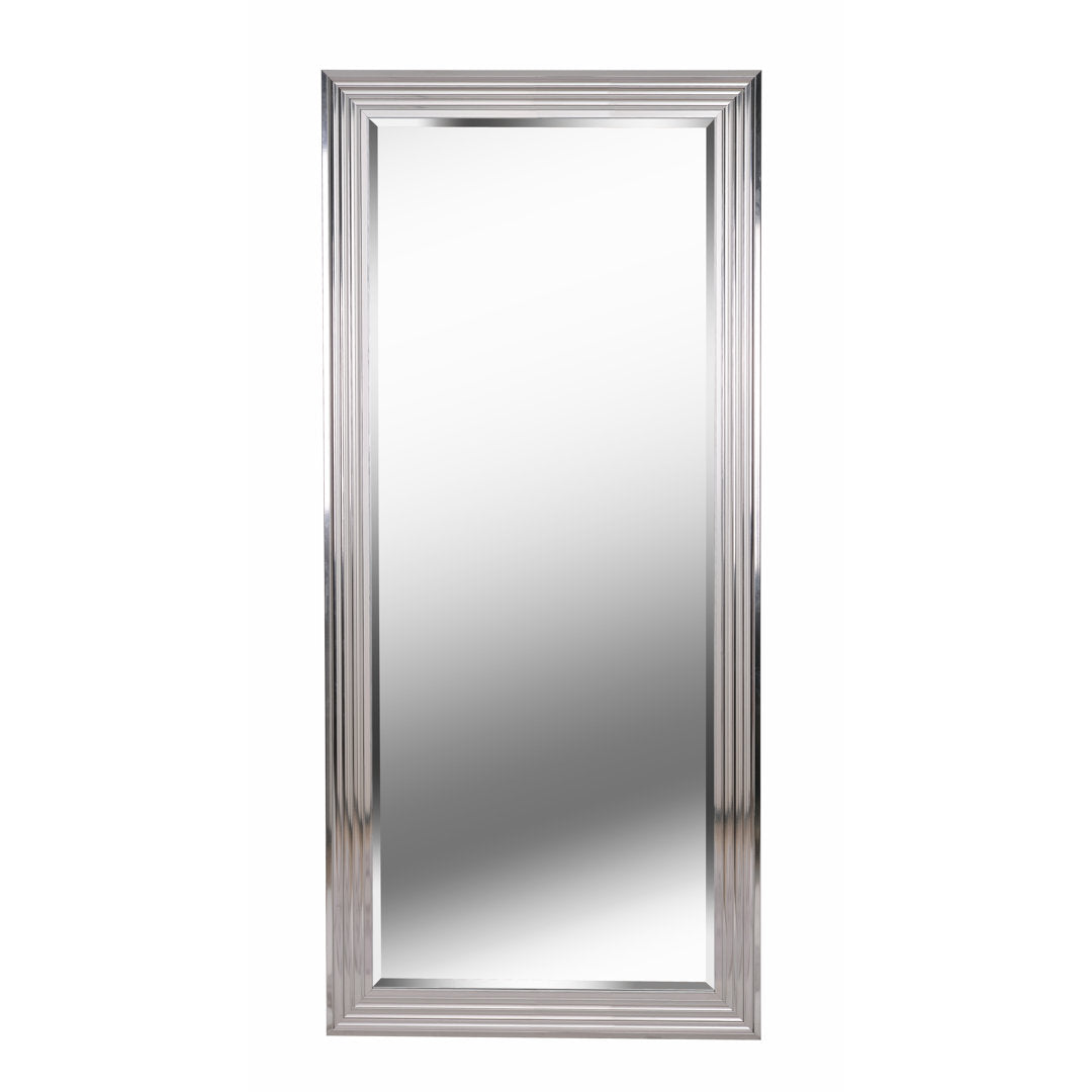 Veasley Leaning Accent Mirror Orren Ellis Finish: Chrome