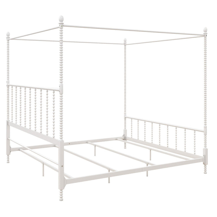 Frankie Low Profile Canopy Bed Kelly Clarkson Home Color: White Size: Queen