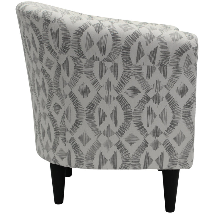 Liam 31.5" W Barrel Chair Zipcode Design™ Fabric OR Leather Type: Light Gray Microfiber/Microsuede