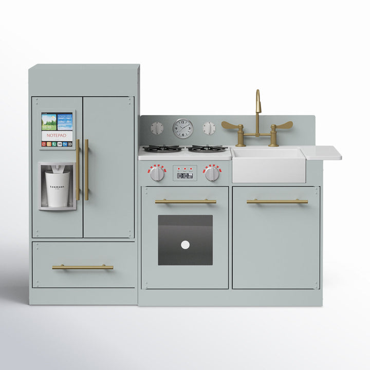 Little Chef Charlotte Modern Play Kitchen Teamson Kids Finish: Gray/Gold