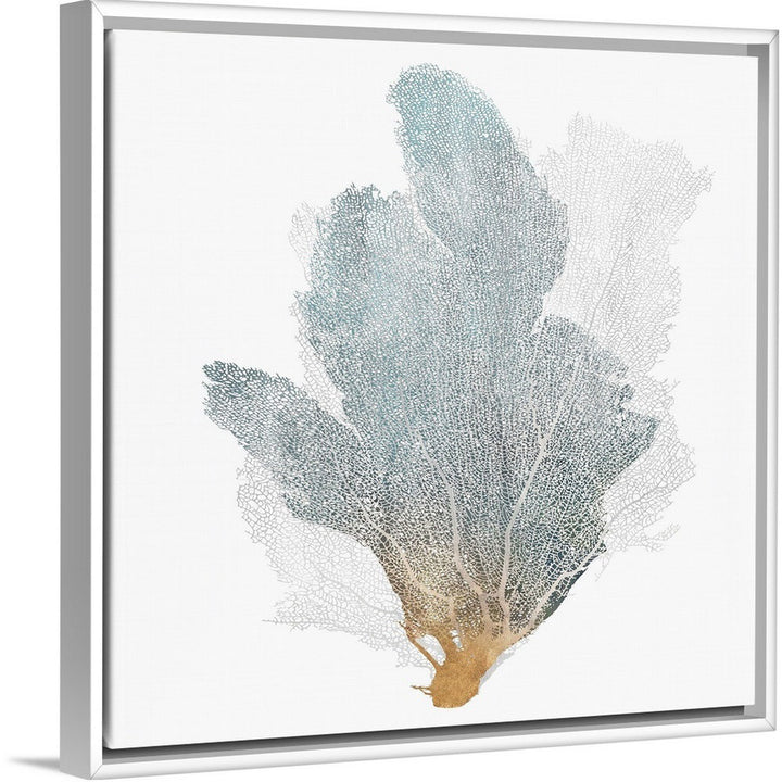 Delicate Coral II by Isabelle Z - Painting Print on Canvas Beachcrest Home™ Size: 26" H x 26" W x 1.75" D Format: White Floater Framed Canvas