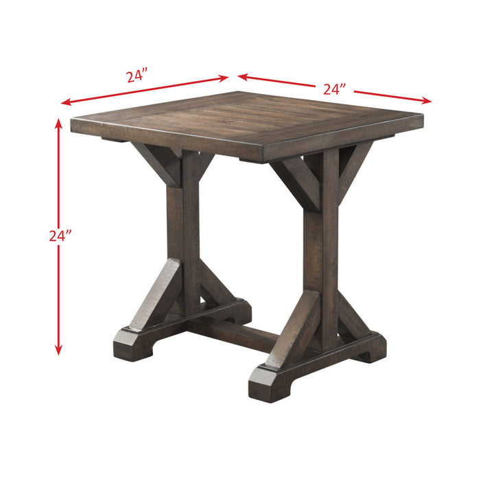 Ecrin Trestle End Table Alcott Hill®