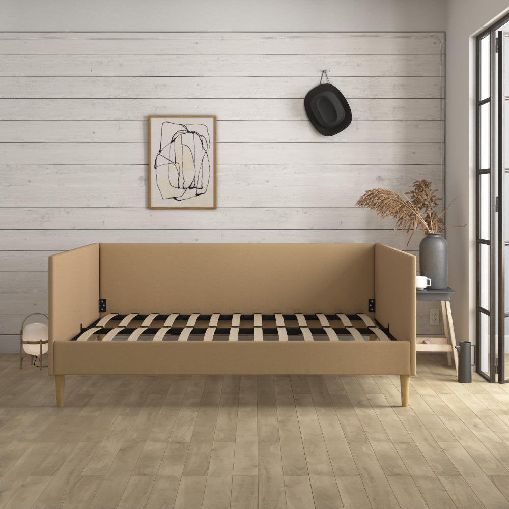Chadlee Daybed Mercer41 Color: Tan Linen Size: Full