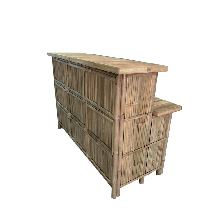 Bamboo Bar Counter With Door, 24"w X 64"l X 44"h MGP