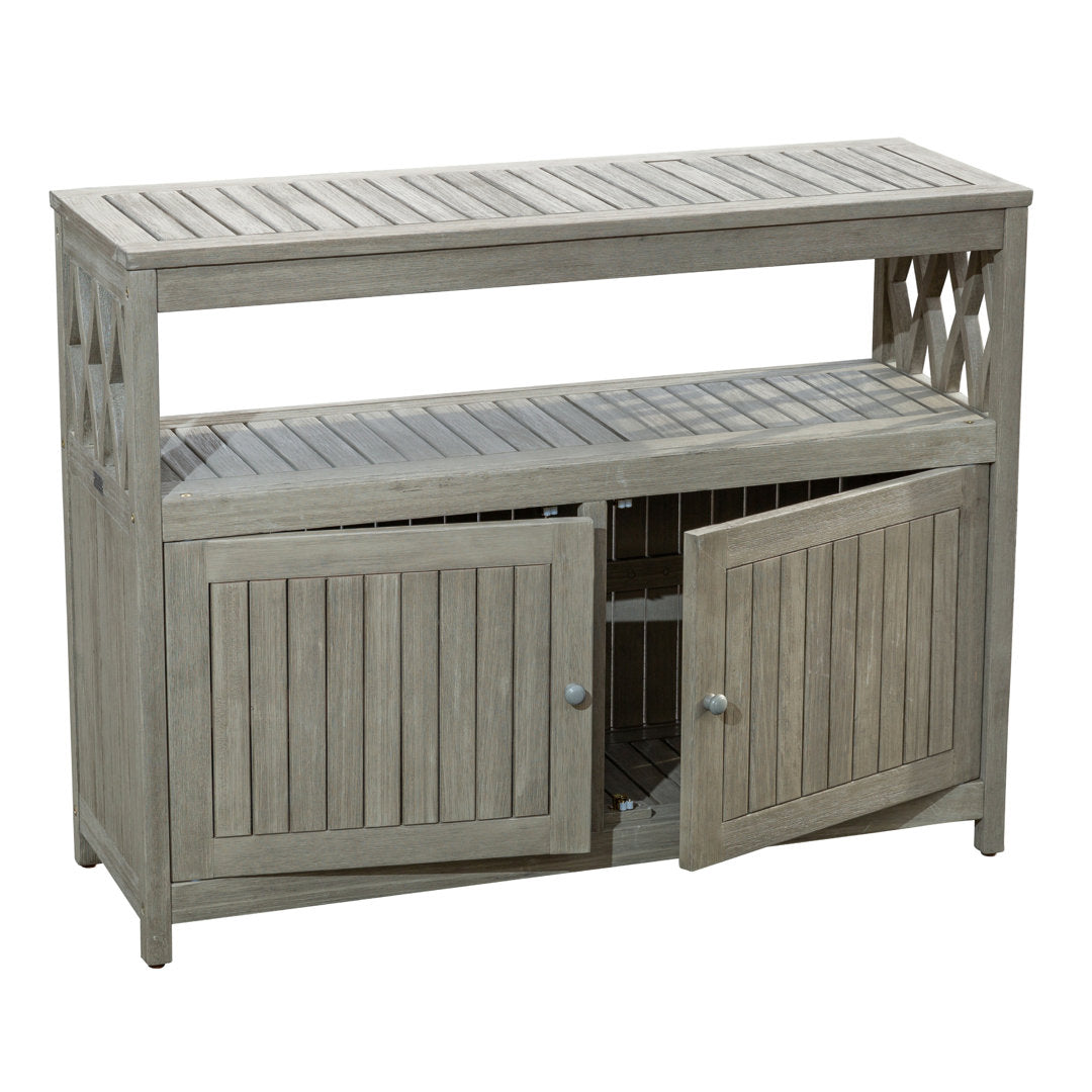 Buecker Wooden Buffet and Console Table Highland Dunes Color: Driftwood Gray