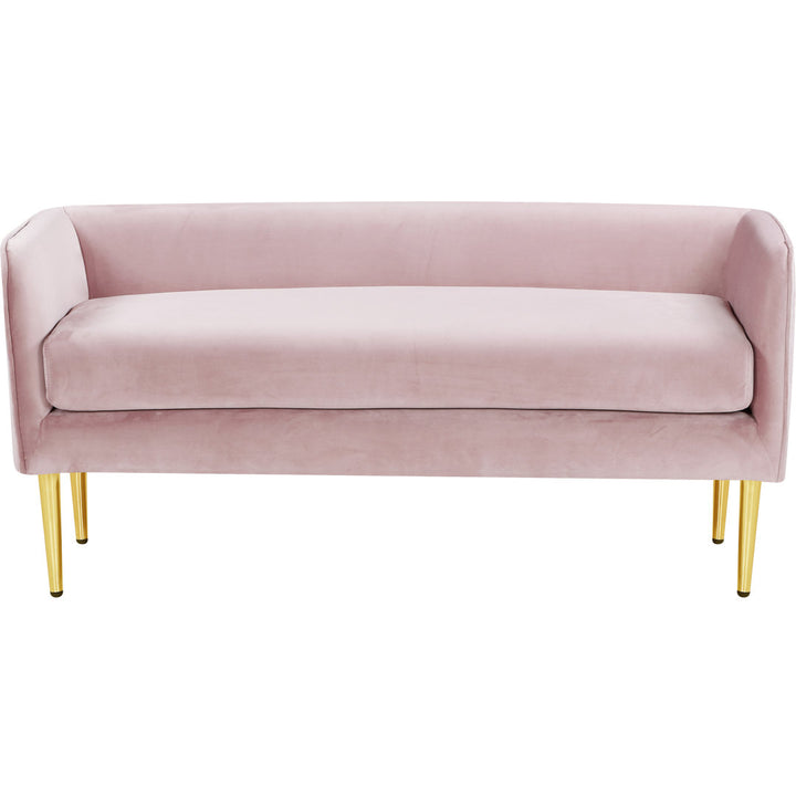 Manuel Upholstered Bench Everly Quinn Color: Pink