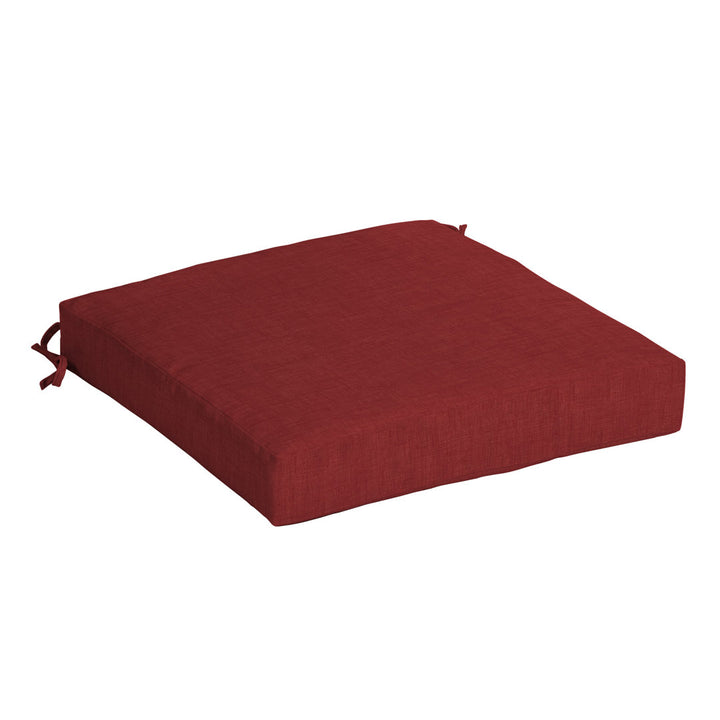Outdoor Seat Cushion ARDEN Cushion Color: Ruby Cushion Size: 4" H x 19" W x 19" D