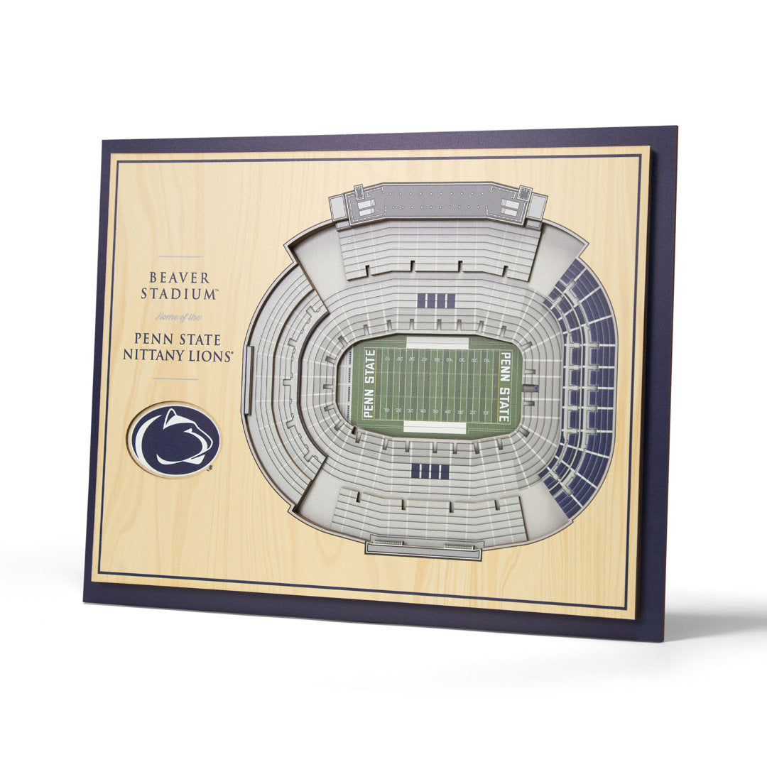 NCAA 5-Layer StadiumViews 3D Wall Art YouTheFan NCAA Team: Pennsylvania State University