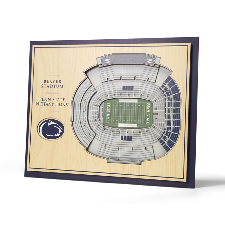 NCAA 5-Layer StadiumViews 3D Wall Art YouTheFan NCAA Team: Pennsylvania State University