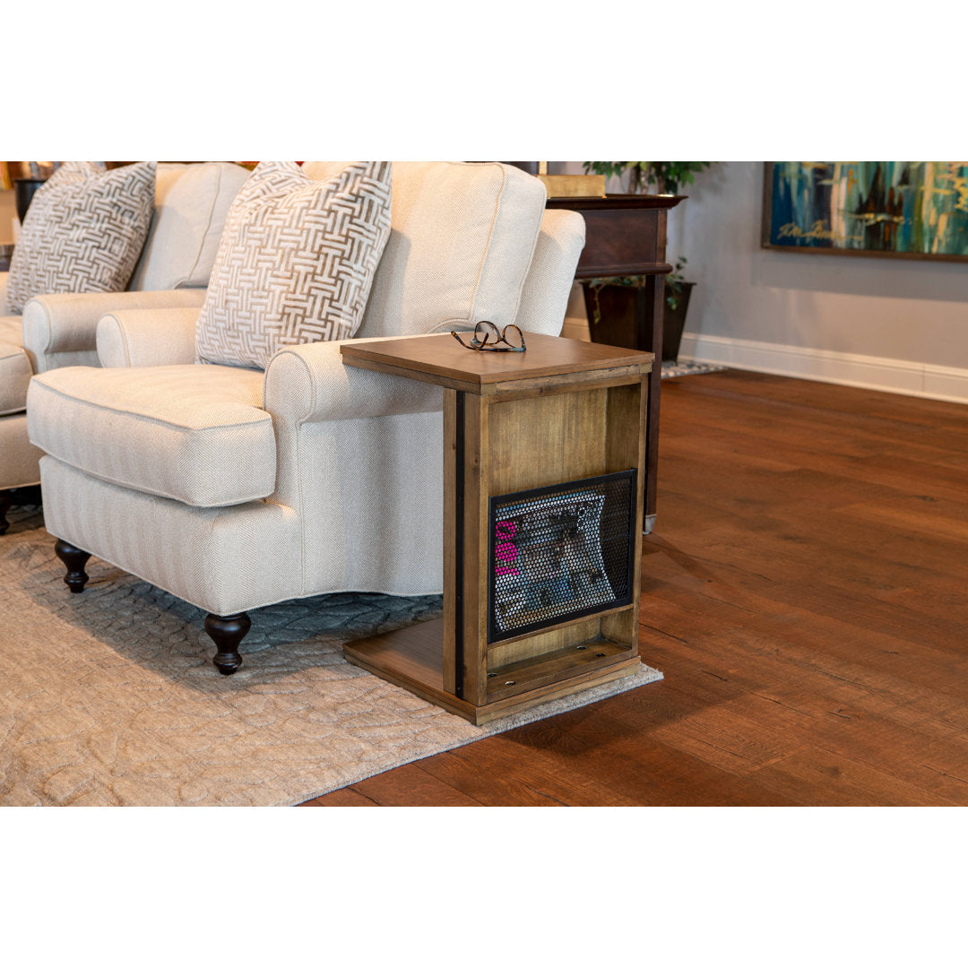 Joondalup C End Table with Storage Loon Peak®