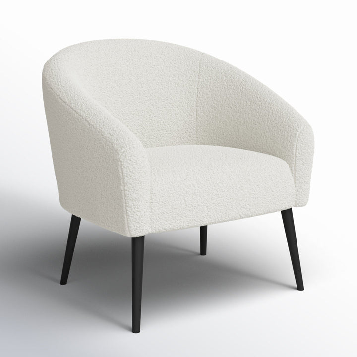 Tisch 30.5" W Barrel Chair Wrought Studio™ Leg Color: Matte Black