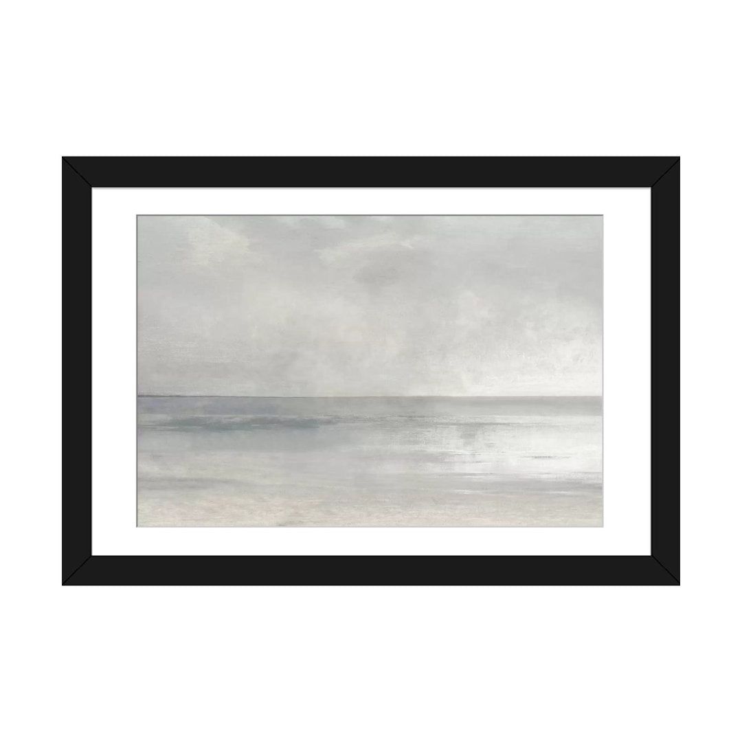 Pastel Seascape II by Christy Mckee - Wrapped Canvas Graphic Art Print Sand & Stable™ Size: 24" H x 32" W x 1" D Format: Black Framed