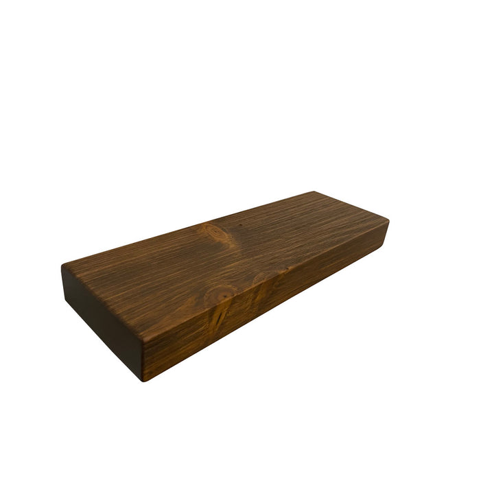 Eneas Pine Solid Wood Floating Shelf Millwood Pines Size: 2" H x 24" W x 6" D Finish: Brown