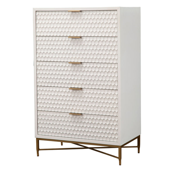 Capra 5 Drawer 30'' W Chest AllModern Color: White