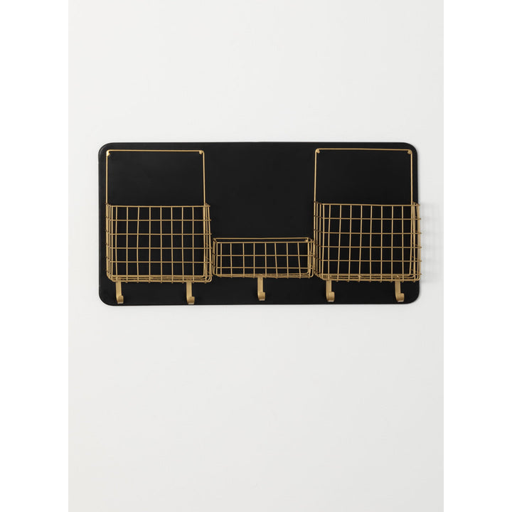 Home Office and School Mesh Wall Organizer With Key Hooks Clover Lane