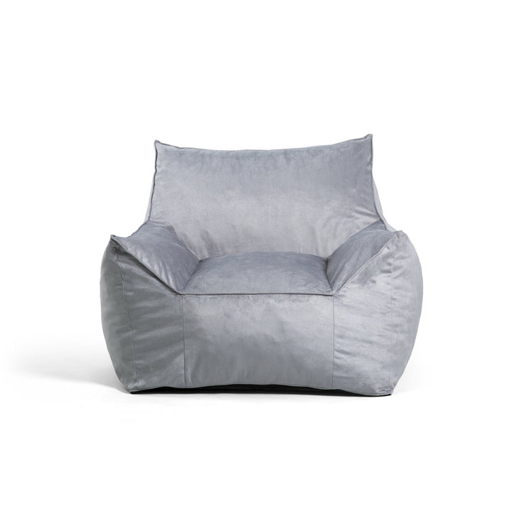 Big Joe Imperial Bean Bag Lounger Big Joe Fabric: Gray Plush 100% Polyester