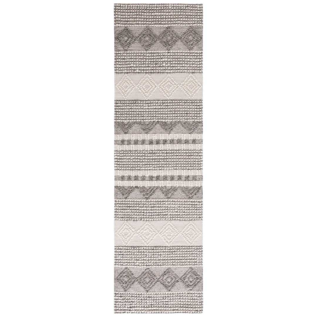 Jacques Hand Woven 60% Wool And 40% Cotton Striped Rug Union Rustic Rug Size: Runner 2'3" x 12'