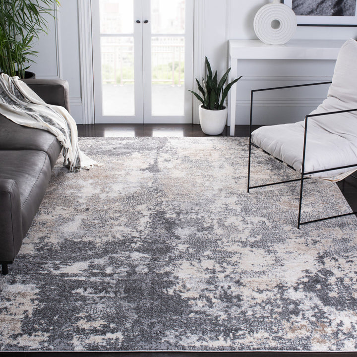 Hassell Abstract Light Gray/Gray Area Rug Trent Austin Design® Rug Size: Rectangle 12' x 18'